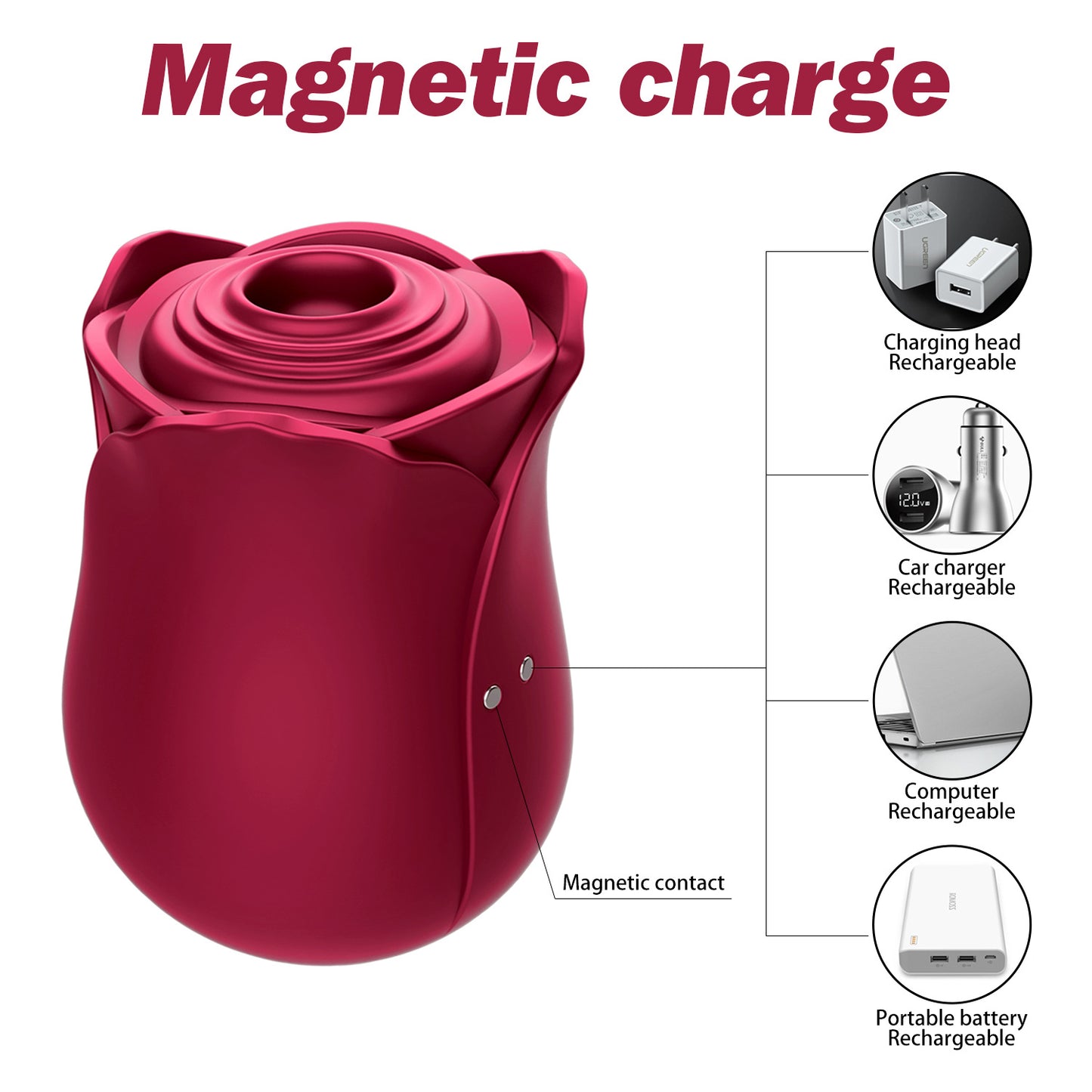 New Rose Sucking Vibrator Toy