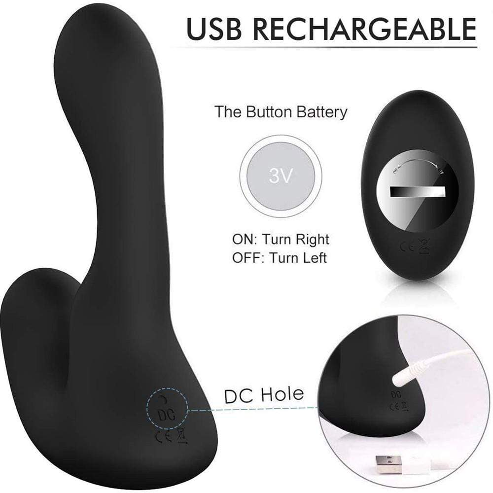9-Pattern Vibration Double Motor 30�� Wave-Motion Prostate Massager