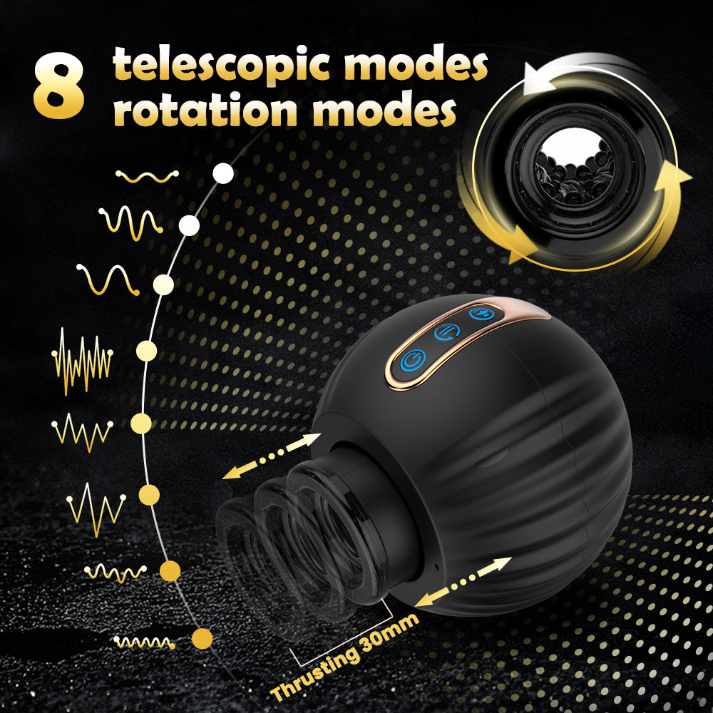 Men's Full-automatic Telescopic Rotary Two End Voice Aircraft Cup Masturbation Cross-border Adult Supplies Wholesale