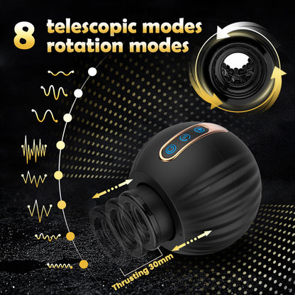 Men's Full-automatic Telescopic Rotary Two End Voice Aircraft Cup Masturbation Cross-border Adult Supplies Wholesale
