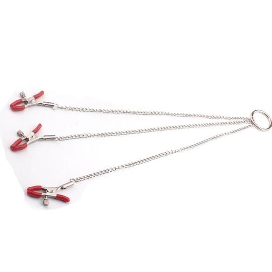 Nipple Clamps Vagina Clitoris Stimulator Chain